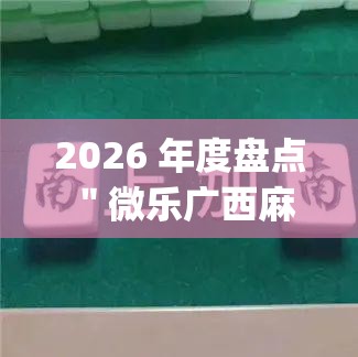 2026 年度盘点 ＂微乐广西麻将小程序开挂神器”(确实是有挂)知乎