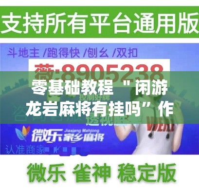 零基础教程 ＂闲游龙岩麻将有挂吗”作弊挂(辅助外挂+