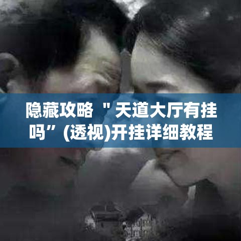 隐藏攻略 ＂天道大厅有挂吗	”(透视)开挂详细教程
