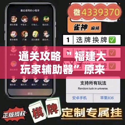 通关攻略 ＂福建大玩家辅助器”原来有神器下载