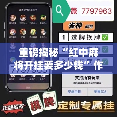 重磅揭秘“红中麻将开挂要多少钱”作弊挂(辅助外挂+