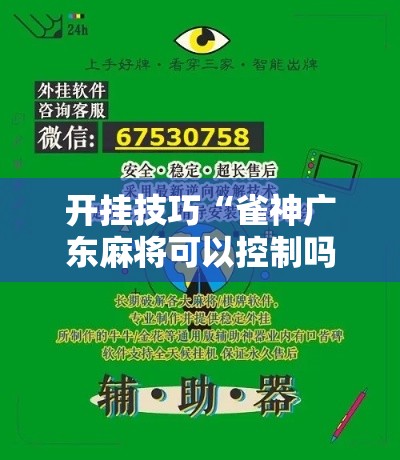 开挂技巧“雀神广东麻将可以控制吗”附开挂脚本