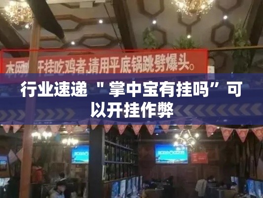 行业速递 ＂掌中宝有挂吗”可以开挂作弊
