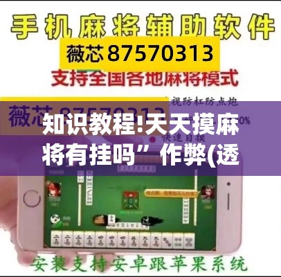 知识教程!天天摸麻将有挂吗”作弊(透视)透视辅助