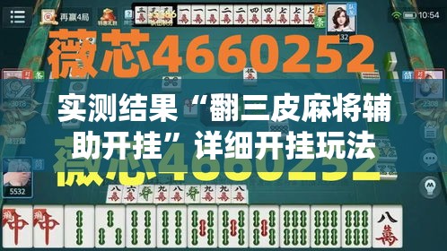 实测结果“翻三皮麻将辅助开挂”详细开挂玩法