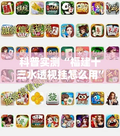 科普实测“福建十三水透视挂怎么用”事实上真的有挂