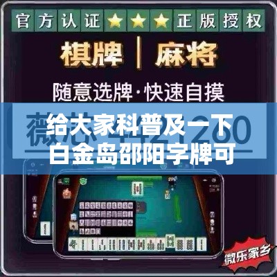 给大家科普及一下 白金岛邵阳字牌可以开挂吗”详细外挂安装步骤