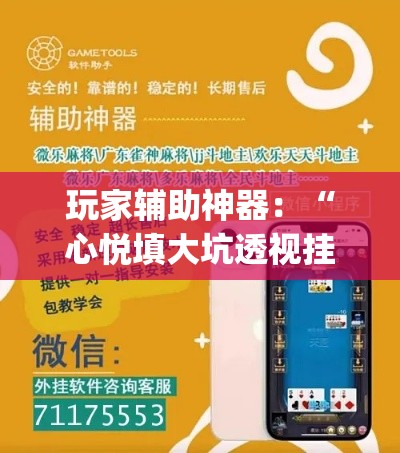 玩家辅助神器：“心悦填大坑透视挂是真的吗(辅助外挂+教程)