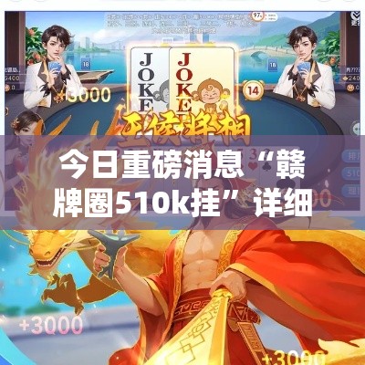 今日重磅消息“赣牌圈510k挂”详细分享装挂步骤
