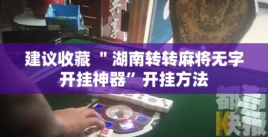 建议收藏 ＂湖南转转麻将无字开挂神器	”开挂方法