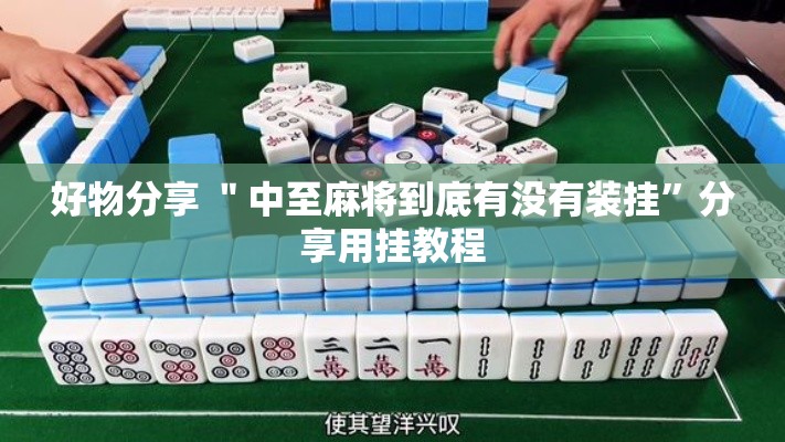 好物分享 ＂中至麻将到底有没有装挂”分享用挂教程