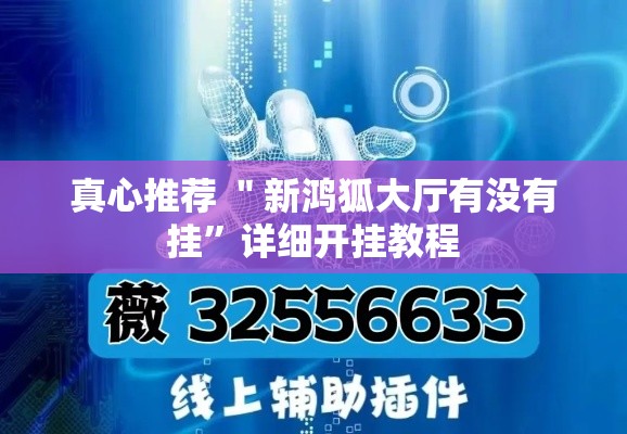 真心推荐 ＂新鸿狐大厅有没有挂”详细开挂教程