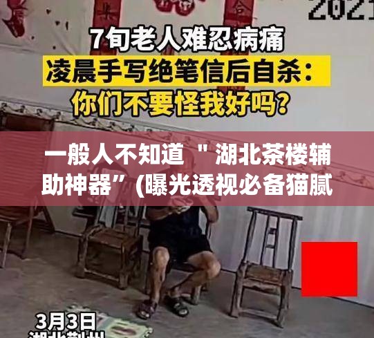 一般人不知道 ＂湖北茶楼辅助神器”(曝光透视必备猫腻)