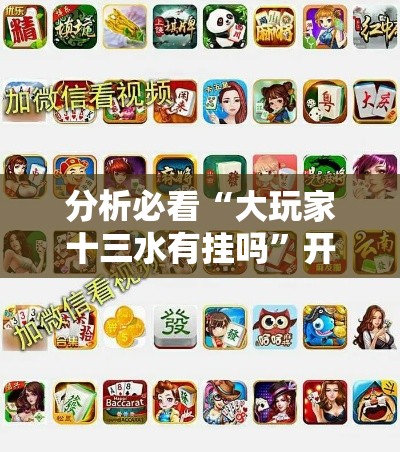 分析必看“大玩家十三水有挂吗”开挂辅助详细步骤