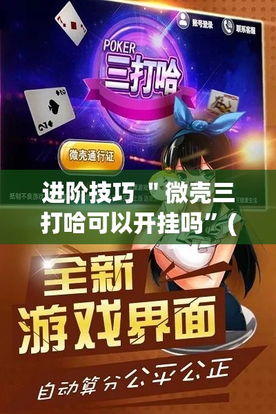 进阶技巧 ＂微壳三打哈可以开挂吗”(确实有挂)
