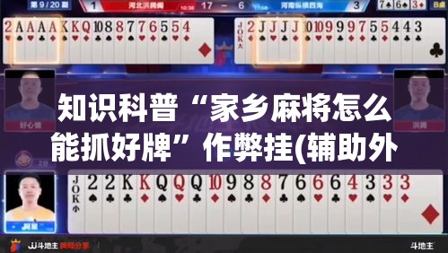 知识科普“家乡麻将怎么能抓好牌”作弊挂(辅助外挂+