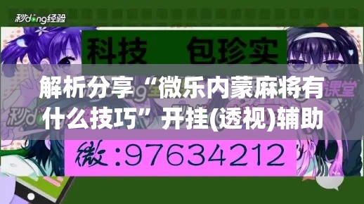 解析分享“微乐内蒙麻将有什么技巧	”开挂(透视)辅助教程
