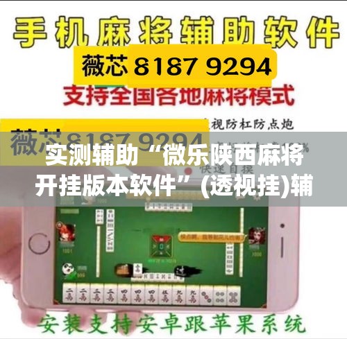 实测辅助“微乐陕西麻将开挂版本软件”(透视挂)辅助透视教程