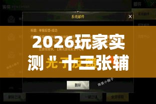 2026玩家实测＂十三张辅助软件开挂”开挂必胜方法