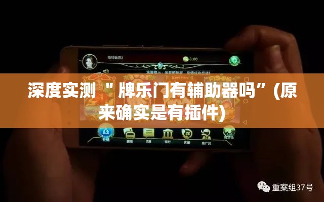 深度实测 ＂牌乐门有辅助器吗	”(原来确实是有插件)