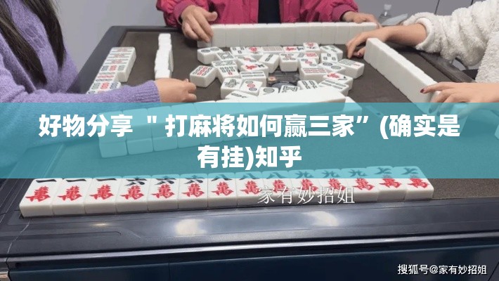 好物分享 ＂打麻将如何赢三家”(确实是有挂)知乎