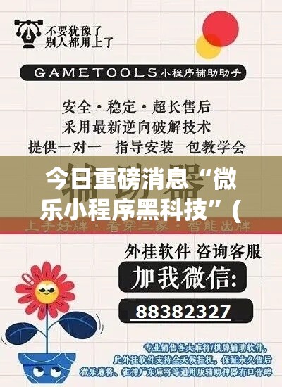 今日重磅消息“微乐小程序黑科技	”(果然有透视挂)
