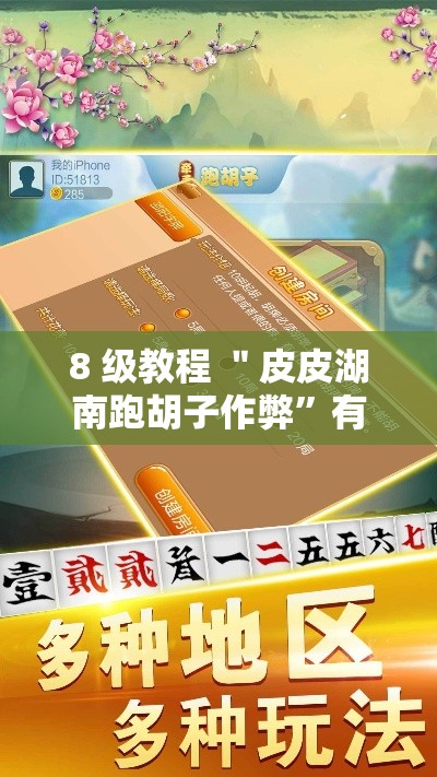 8 级教程 ＂皮皮湖南跑胡子作弊”有挂详细开挂教程