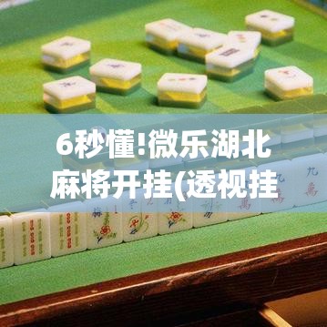 6秒懂!微乐湖北麻将开挂(透视挂真的假的) 6秒懂!微乐湖北麻将开挂(透视挂真的假的)