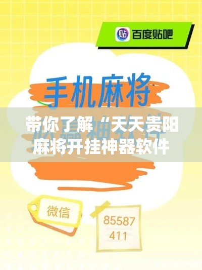 带你了解“天天贵阳麻将开挂神器软件”(确实真的有挂)