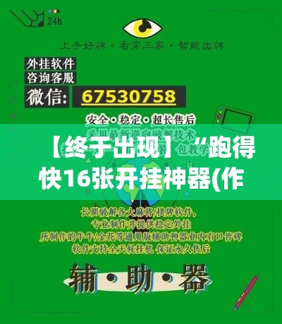 【终于出现】“跑得快16张开挂神器(作弊)(透视)”开挂(透视)辅助教程