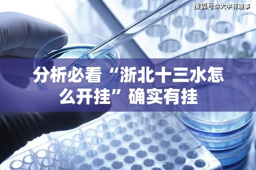 分析必看“浙北十三水怎么开挂”确实有挂