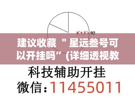 建议收藏 ＂星远叁号可以开挂吗”(详细透视教程)-知乎