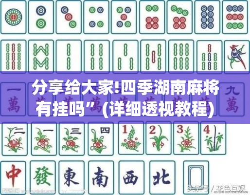 分享给大家!四季湖南麻将有挂吗”(详细透视教程)