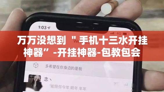 万万没想到 ＂手机十三水开挂神器	”-开挂神器-包教包会
