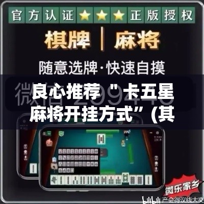 良心推荐 ＂卡五星麻将开挂方式”(其实是有挂)
