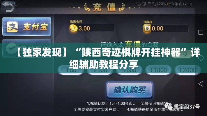 【独家发现】“陕西奇迹棋牌开挂神器”详细辅助教程分享