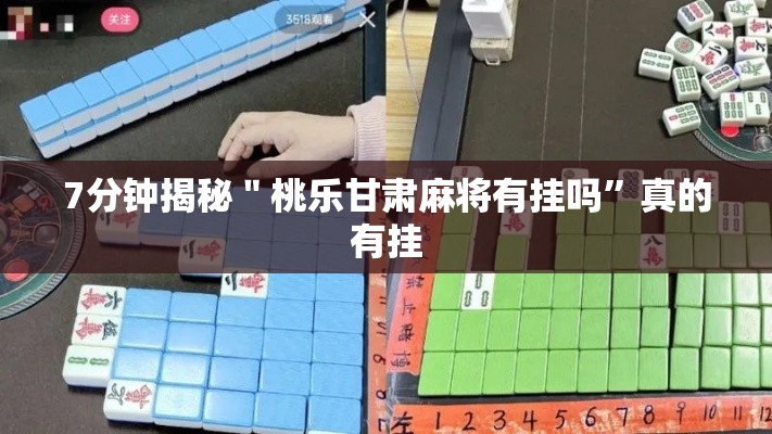 7分钟揭秘＂桃乐甘肃麻将有挂吗”真的有挂