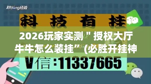 2026玩家实测＂授权大厅牛牛怎么装挂	”(必胜开挂神器)