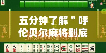 五分钟了解＂呼伦贝尔麻将到底有没有挂”能不能开挂!