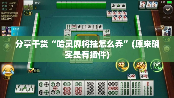 分享干货“哈灵麻将挂怎么弄”(原来确实是有插件)
