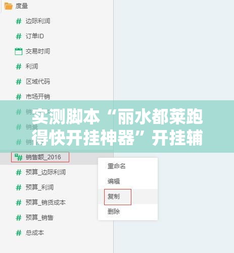 实测脚本“丽水都莱跑得快开挂神器”开挂辅助教程