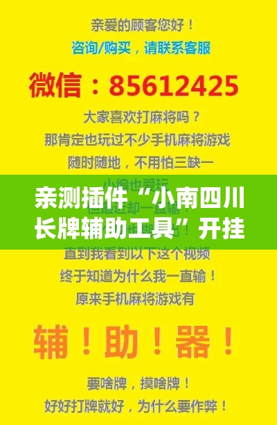 亲测插件“小南四川长牌辅助工具”开挂(透视)辅助教程