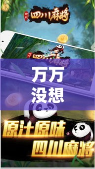 万万没想到 ＂巴蜀四川麻将的确有挂	”分享必要外挂教程