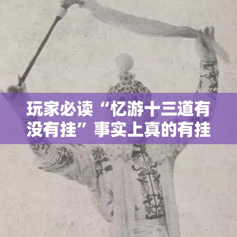 玩家必读“忆游十三道有没有挂”事实上真的有挂