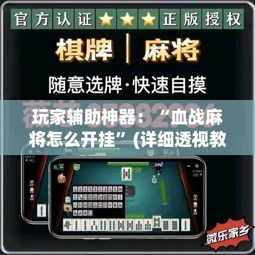 玩家辅助神器：“血战麻将怎么开挂	”(详细透视教程)-