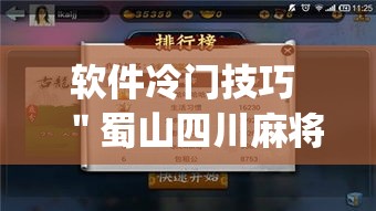 软件冷门技巧 ＂蜀山四川麻将万能开挂器”(确实有挂)