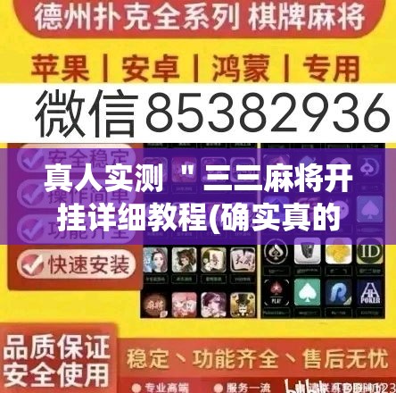 真人实测 ＂三三麻将开挂详细教程(确实真的有挂)