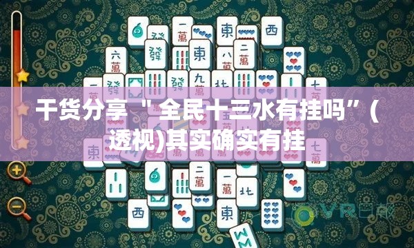 干货分享 ＂全民十三水有挂吗	”(透视)其实确实有挂