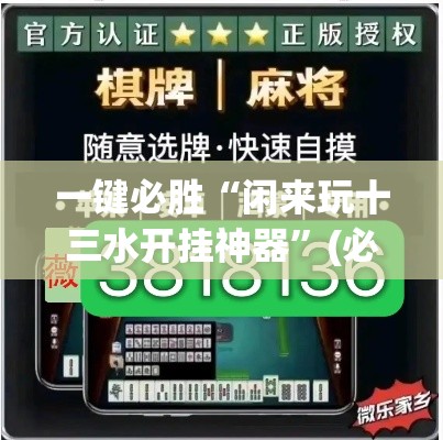 一键必胜“闲来玩十三水开挂神器”(必胜开挂神器)