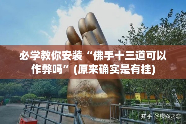 必学教你安装“佛手十三道可以作弊吗”(原来确实是有挂)